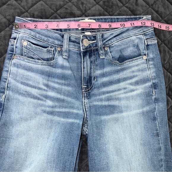 Shyanne Jeans Women 28 Long Super Flare Distressed Bell Bottom 35” U - Picture 9 of 13